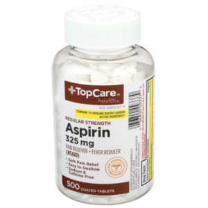 Top Care Pain Relief Aspirin Tablets Coated 325mg